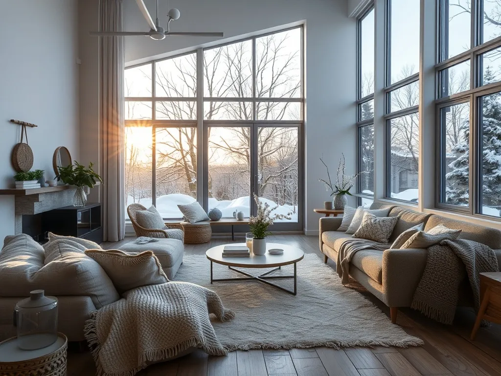 Lykte og varmt lys i interiør